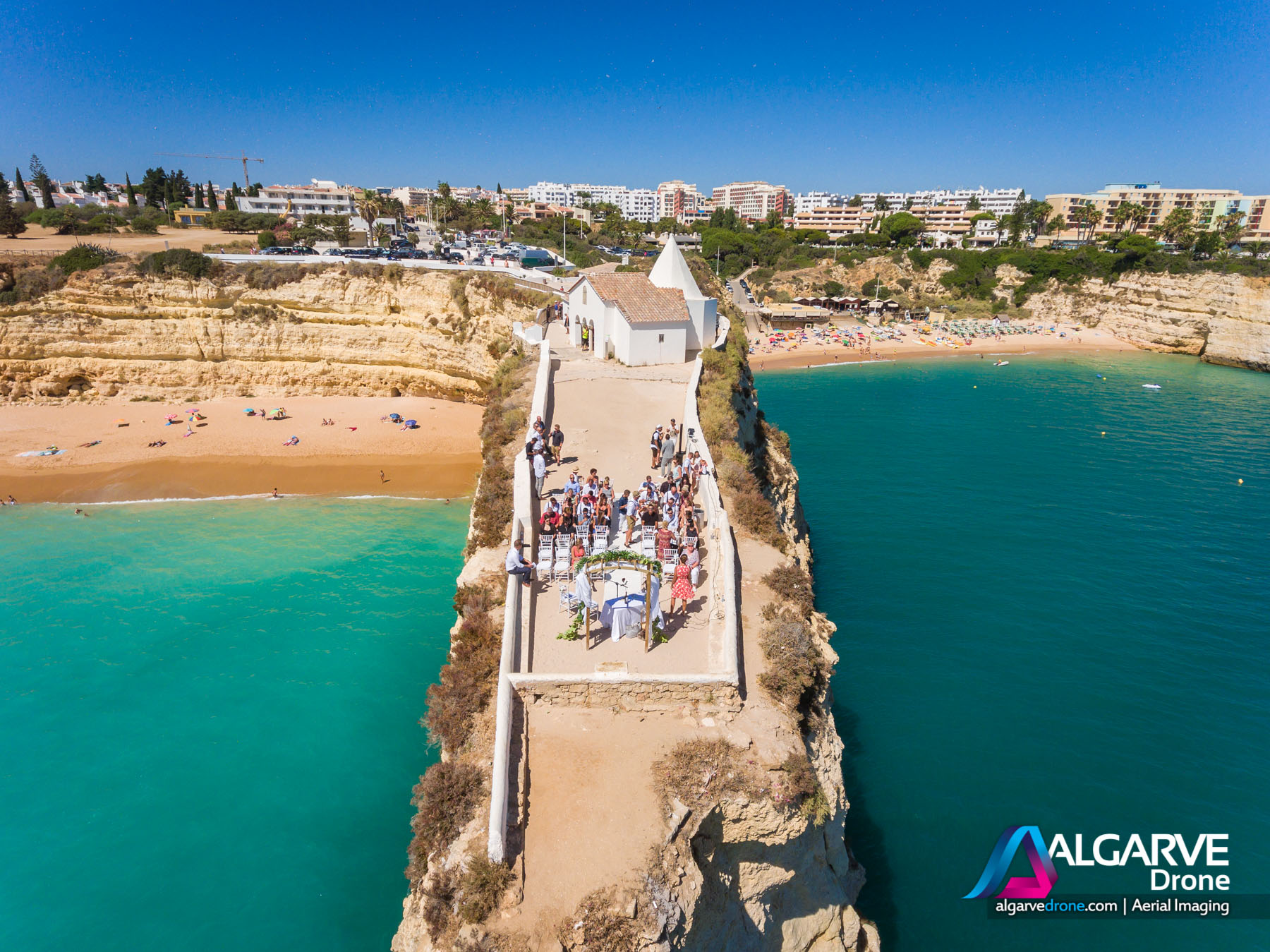Wedding Ceremony Aerial Photography Algarve