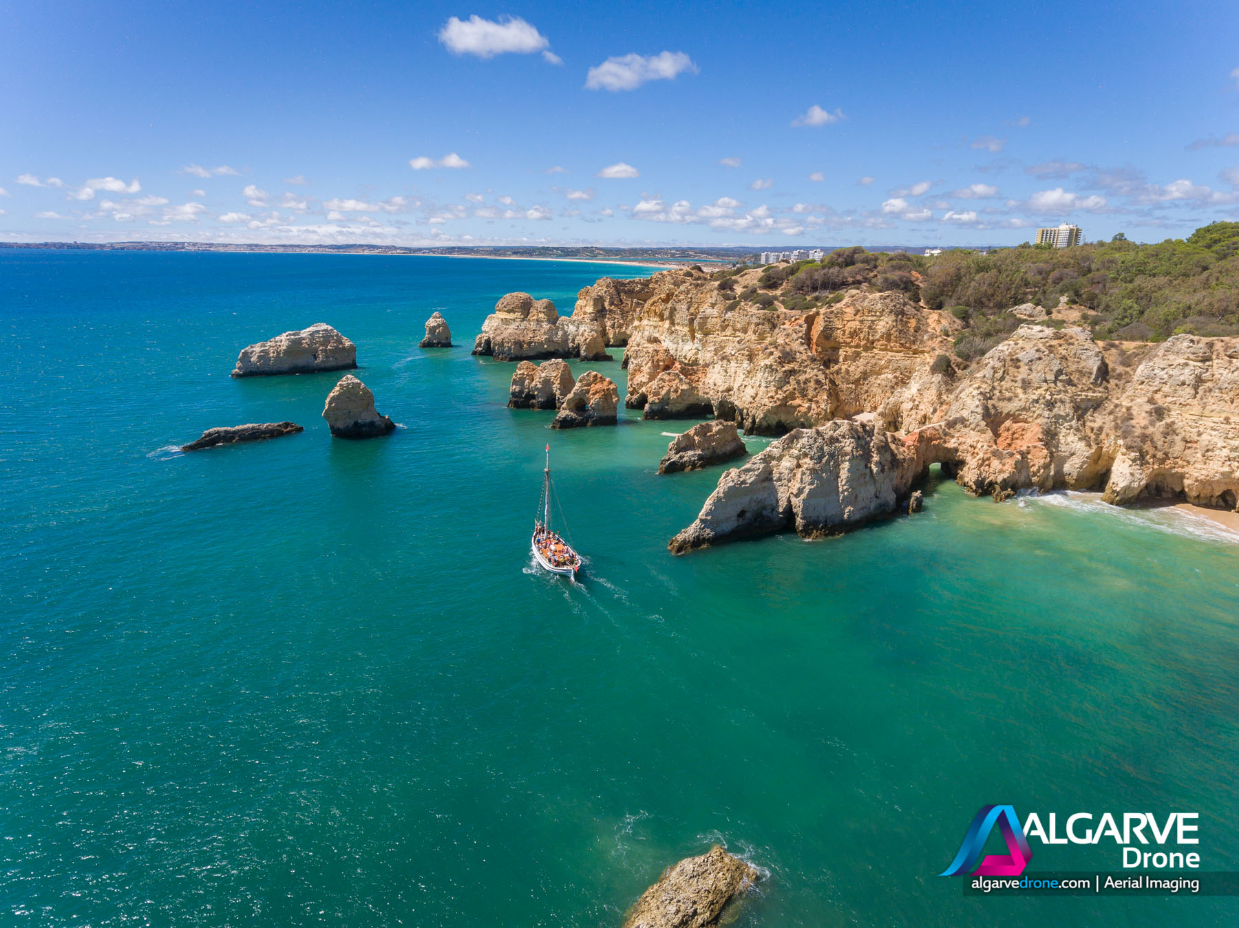 Gageiro Sailing Aerial Photography Algarve